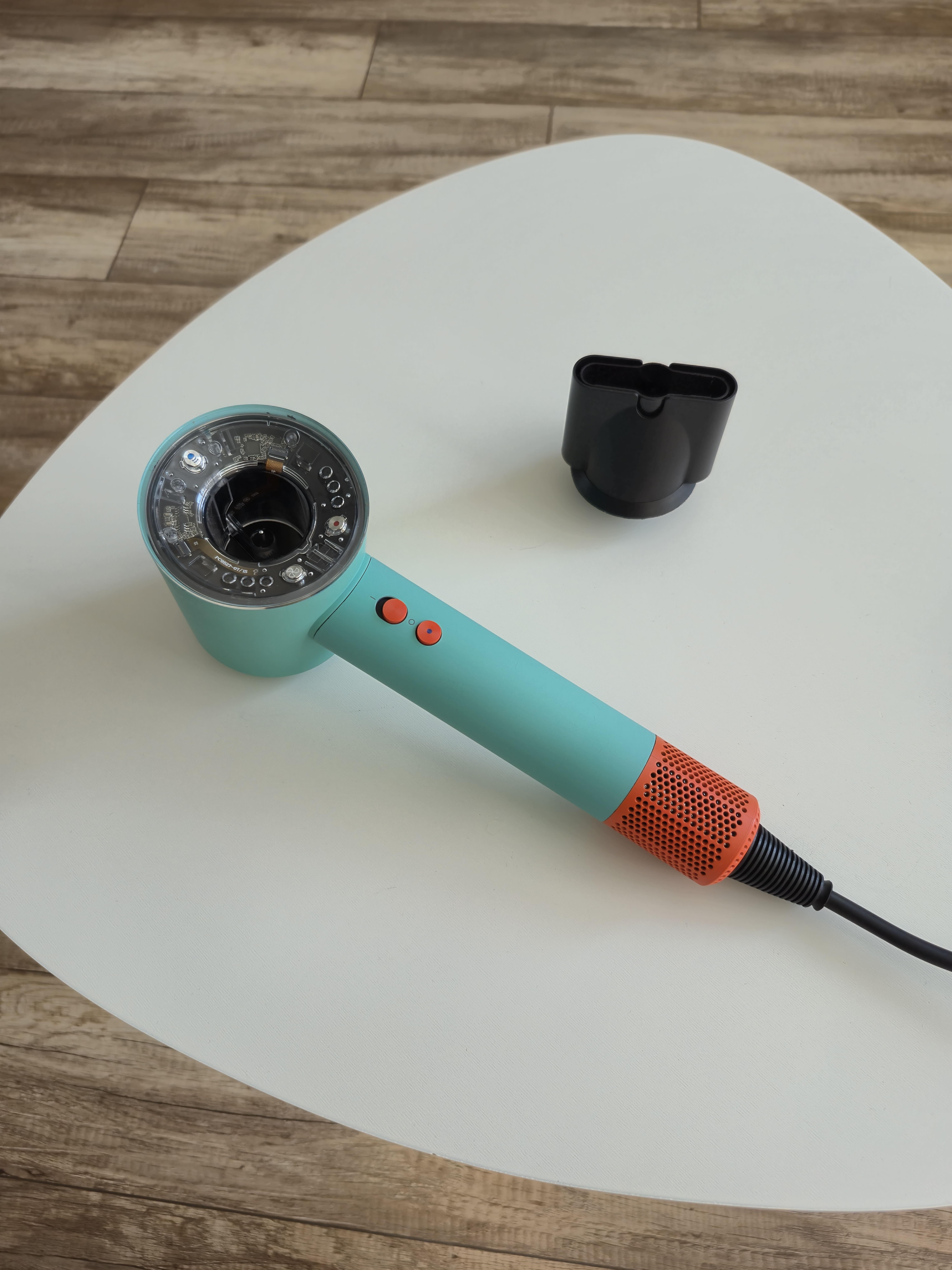 Фен для волосся Super Hair Dryer 1 насадка 1600 Вт М'ятний з прозорим (10016) Фен для волосся Super Hair Dryer 1 насадка 1600 Вт М'ятний з прозорим (10016)