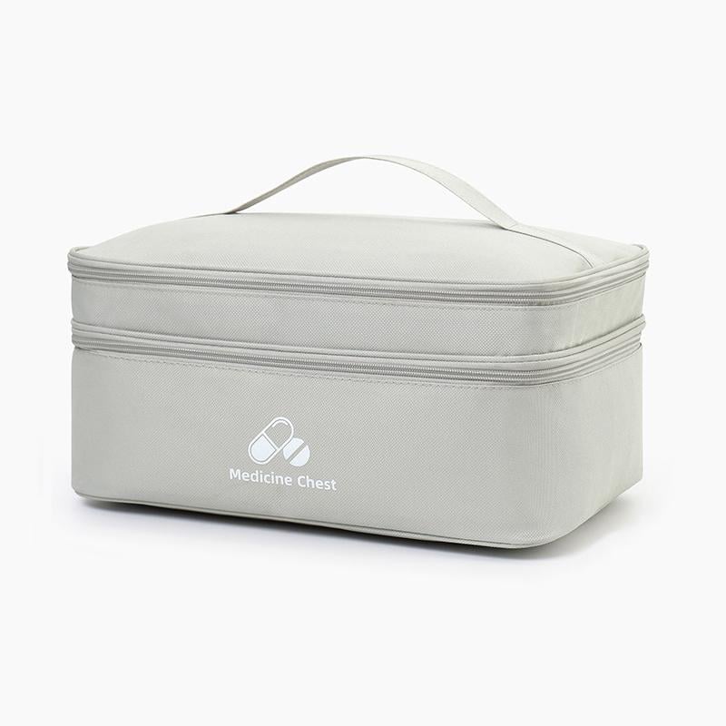 Аптечка-органайзер для медикаментов большая 35x24x17см Серый (IBC007LS)