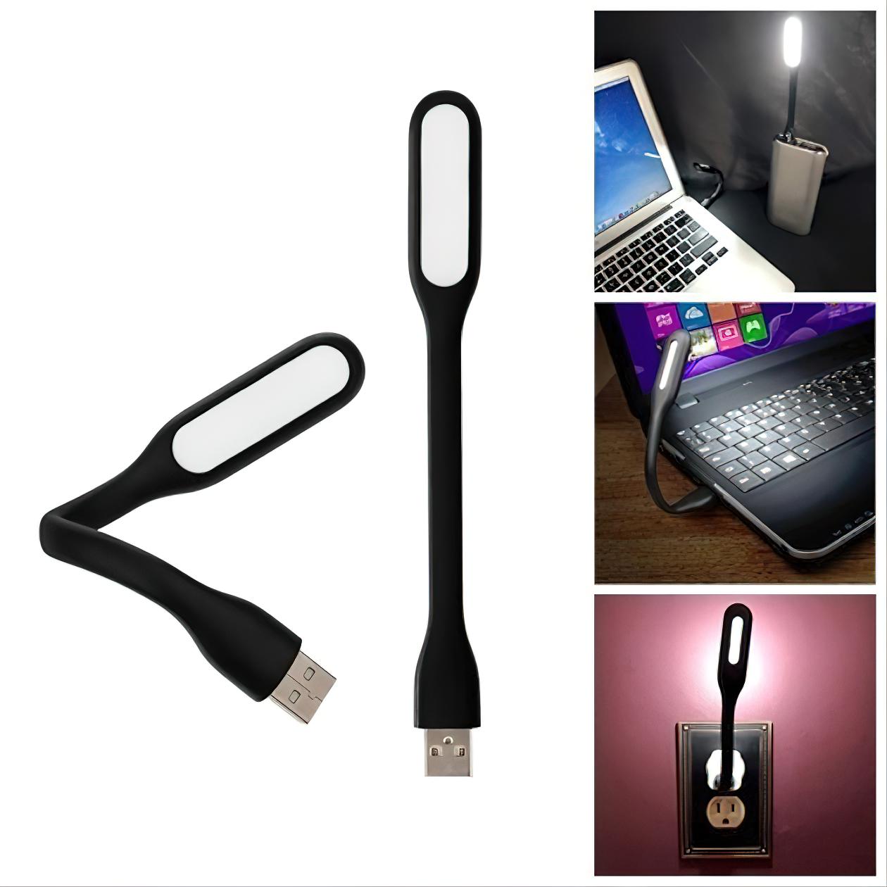 Лампа для ноутбука USB 1,2 W гнучка 169х18 мм Чорний (1009882-Black) - фото 7