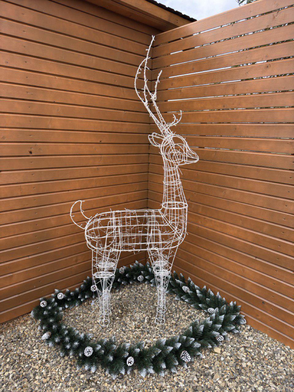 Фігура новорічна Світлодіодний олень 1,8 м (Ol18)