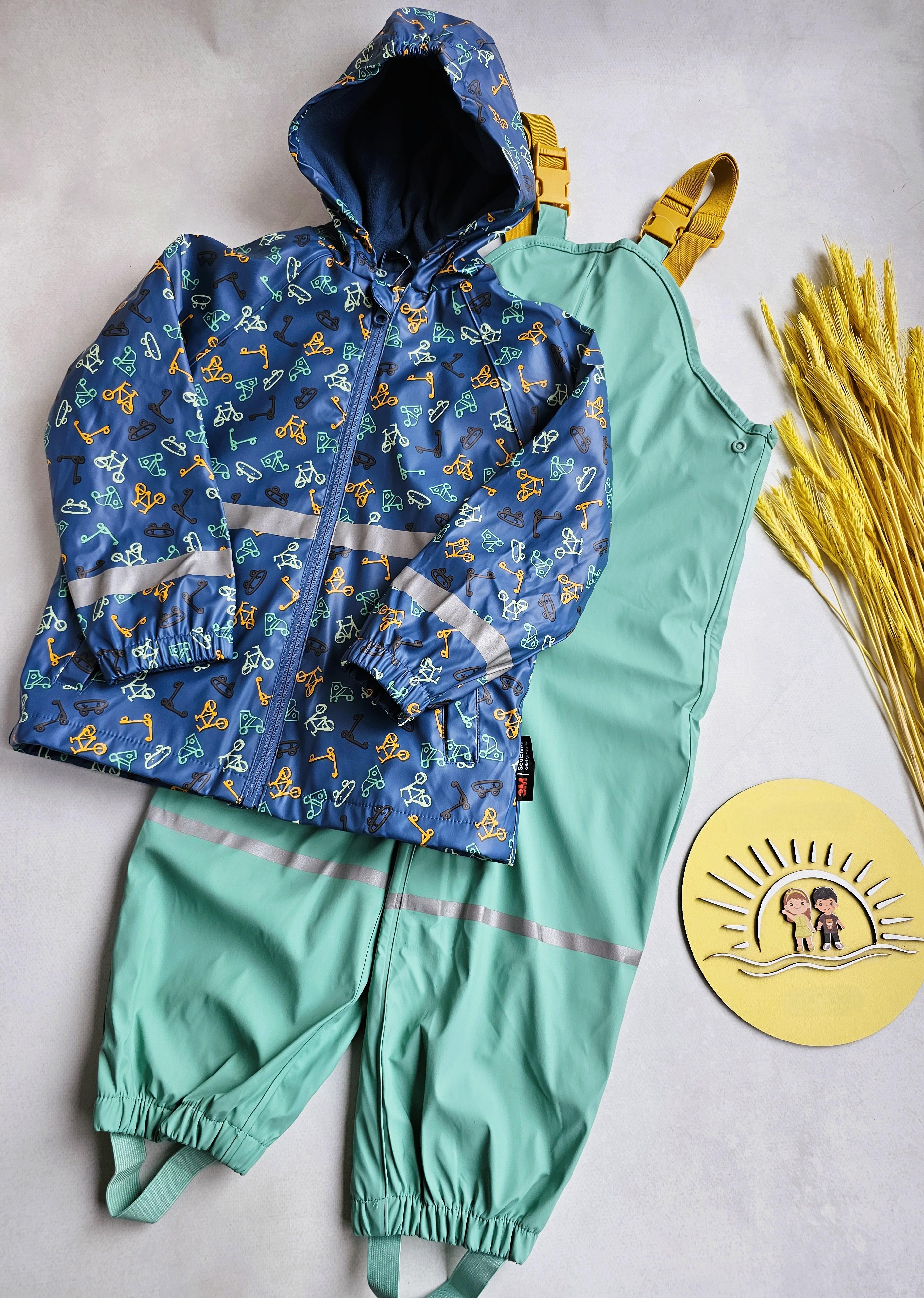 Дождевик-костюм детский Lupilu на флисе брудопруф 122-128 см (008444/870580)