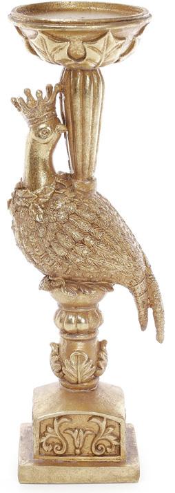 Підсвічник декоративний Refilv Фазан 10,4х9,5х31 см Золото (BD-434-123)