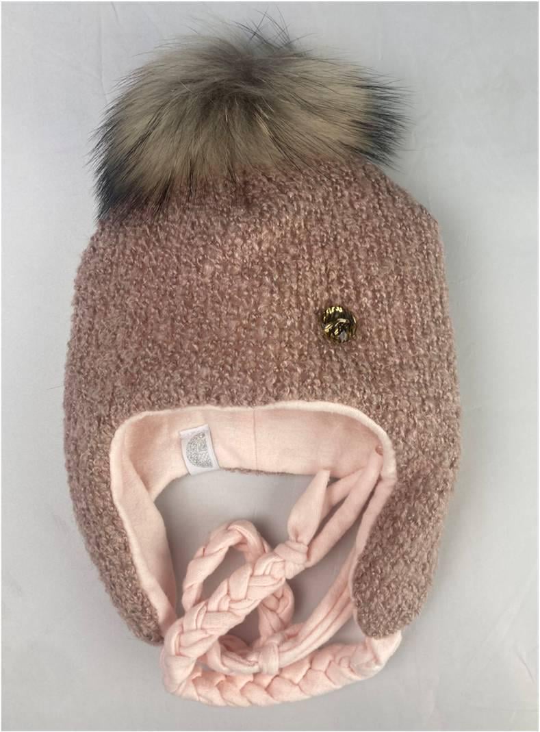 Шапка зимняя Дембохаус р. 48 Пудра Мия