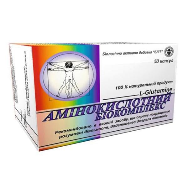 Аминокомплекс Elit-Pharm "Амінокислотний Біокомплекс" 50 капс. (28351704)