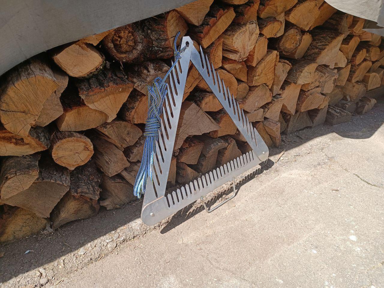 Донна коса для очищення берега та пляжу від водоростей з нержавіючої сталі 50x50x50 см 2 кг (10909561) - фото 3