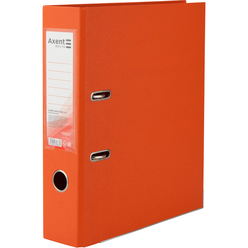 Папка-регистратор двусторонняя PP D1712-09C 75 см собранная Оранжевый (4250804808630)