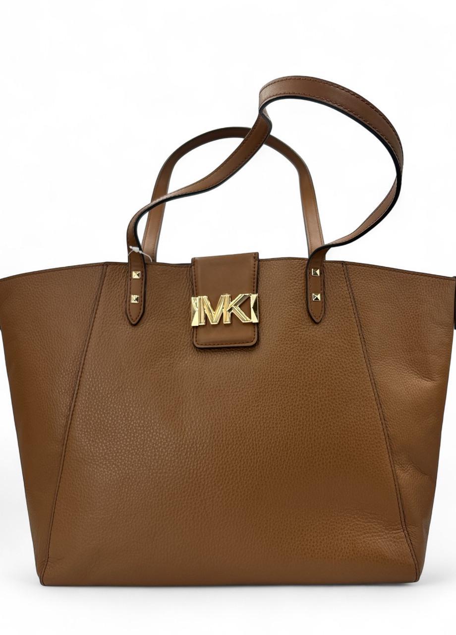 Женская сумка Michael Kors Karlie 30S2GCDT3L Luggage LG Tote Leather Коричневый (2767417613)
