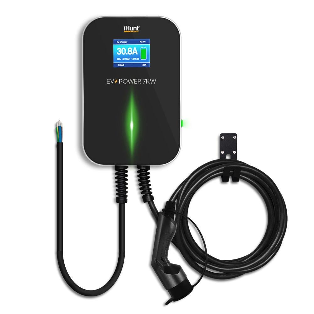 Зарядна станція для електромобілів IHunt EV POWER 7 кВт/220 В кабель Тип 2 (00865)