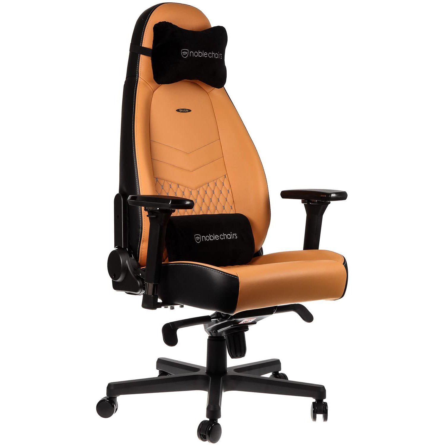 Крісло для геймерів Noblechairs Icon Real Leather Cognac/Black (10440961) - фото 4