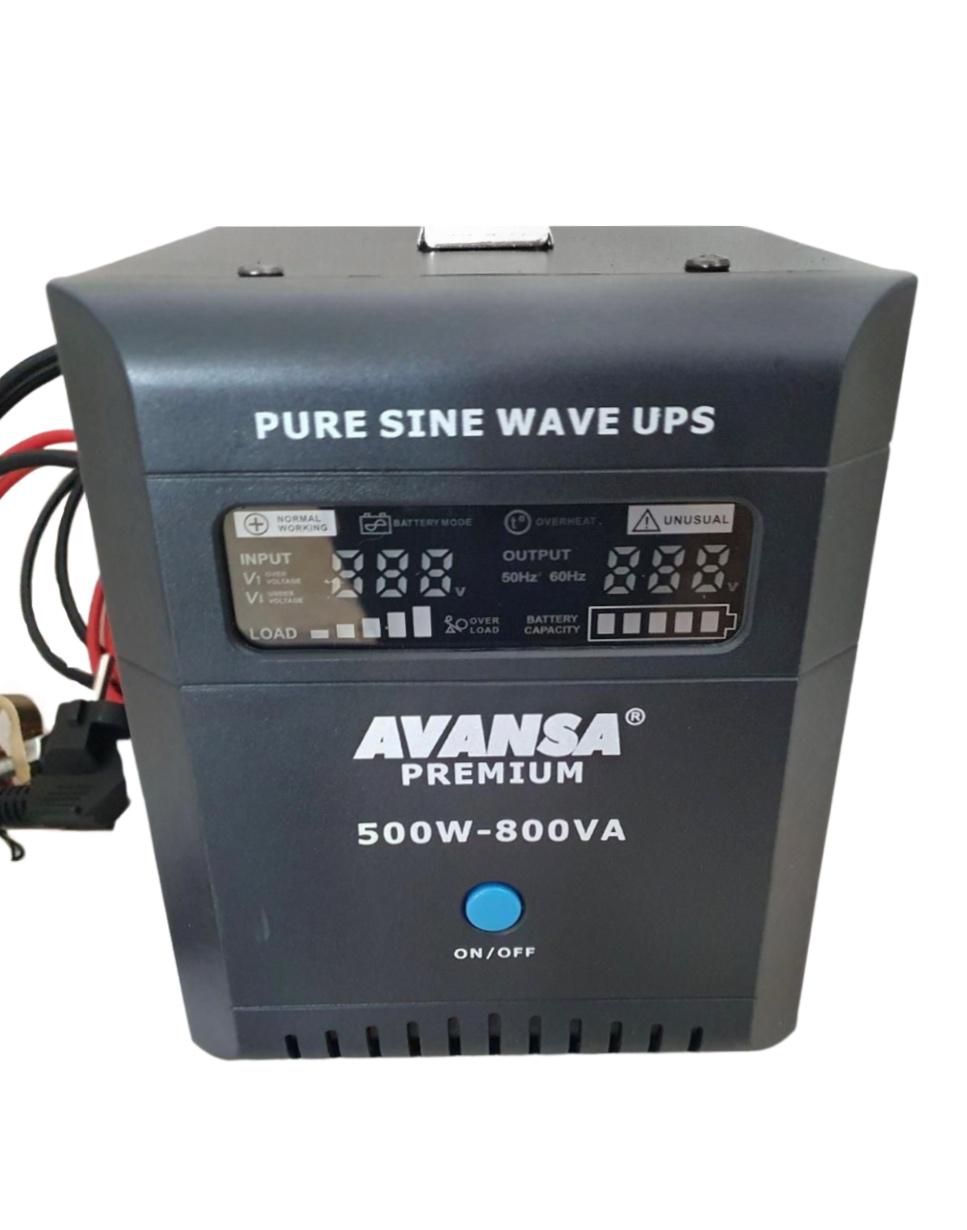 Джерело безперебійного живлення/інвертор Avansa 12В-220В 500W 800VA (250059) - фото 2