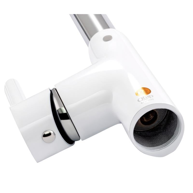 Смеситель для кухни Qtap Grand QTGRAWCR007F Chrome/White (1604552579) - фото 3