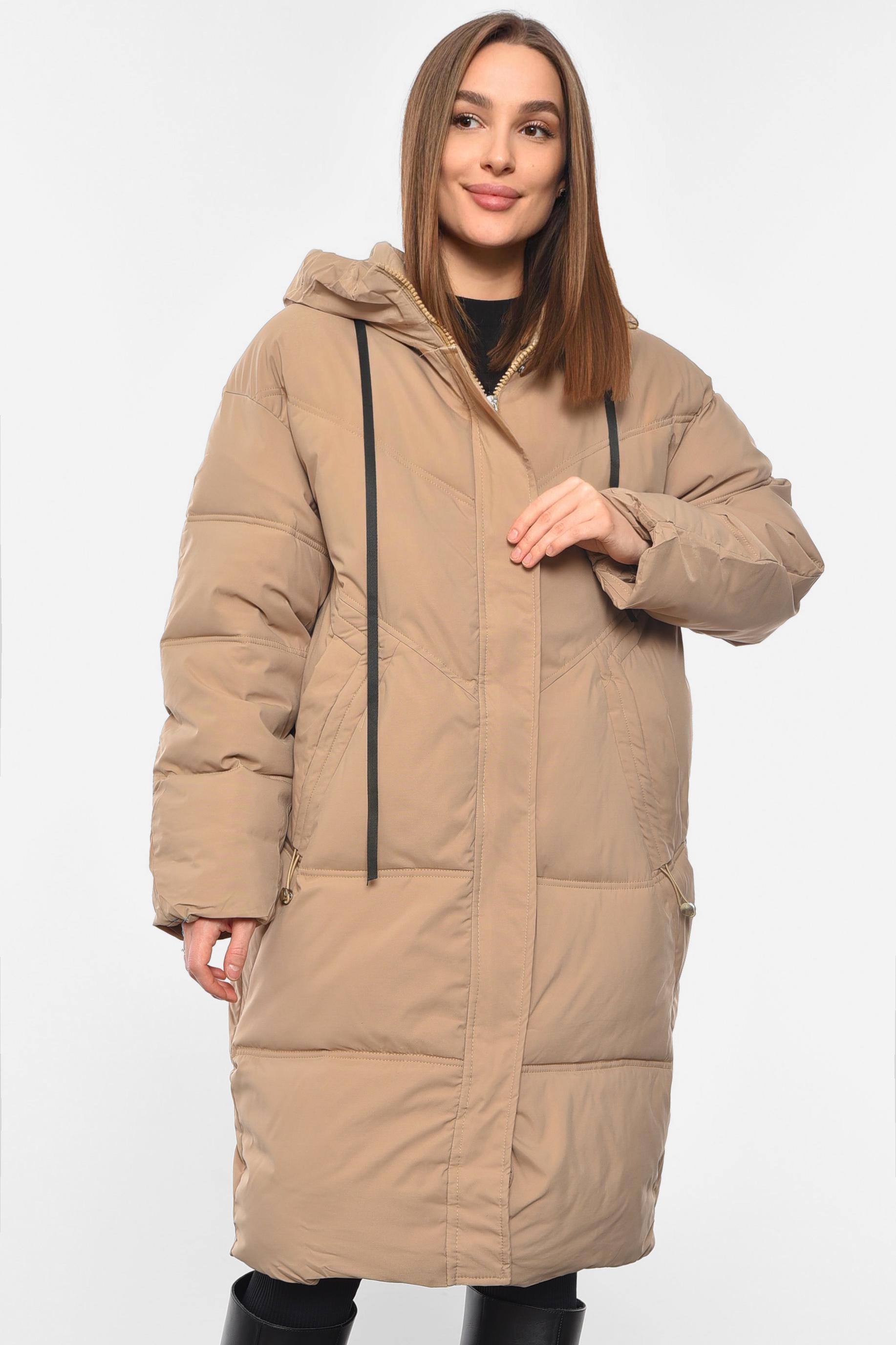 Куртка жіноча зимова 7XL Бежевий (193692)