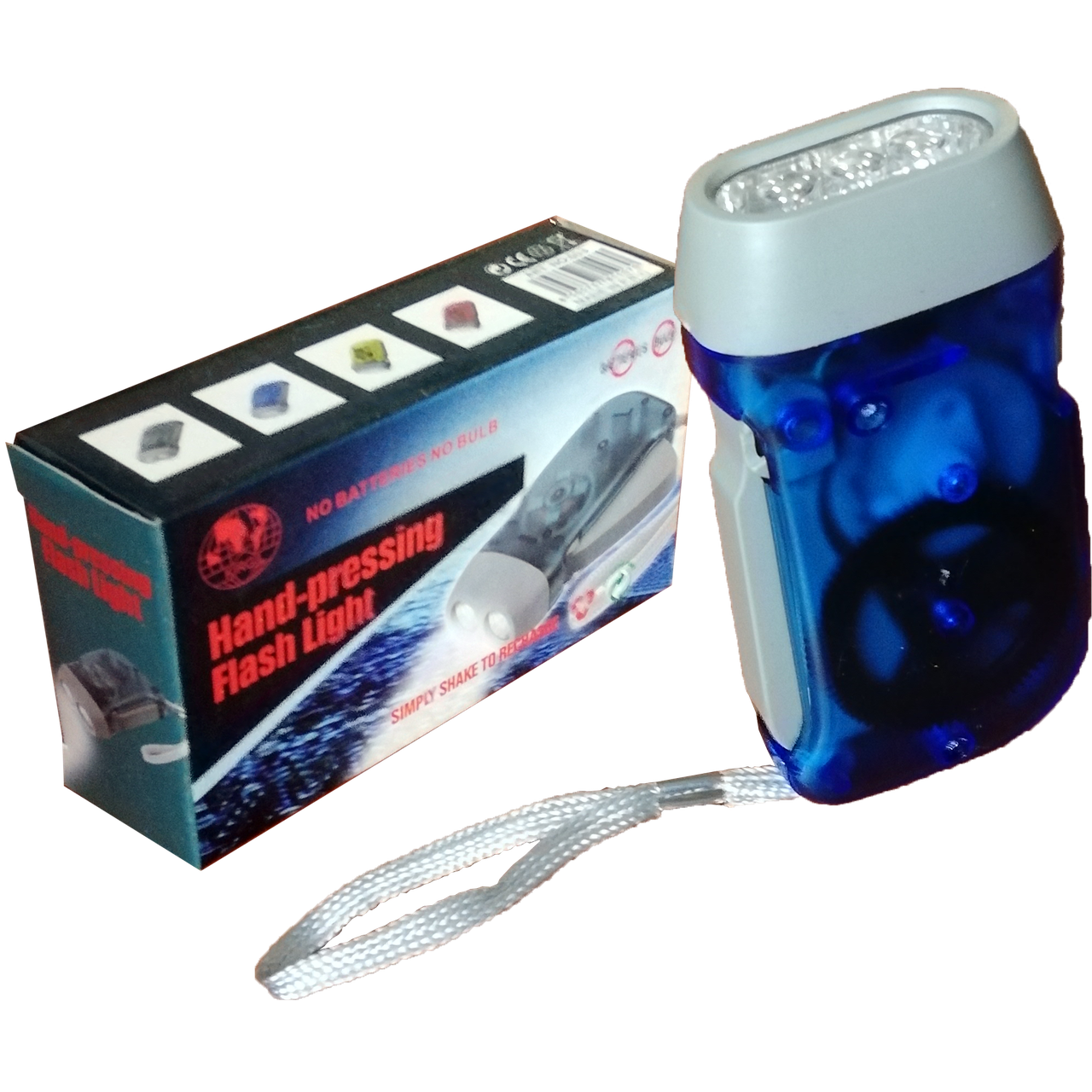 Ліхтарик ручний самозарядний динамо 3 LED (6142) - фото 2 Ліхтарик ручний самозарядний динамо 3 LED (6142) - фото 2