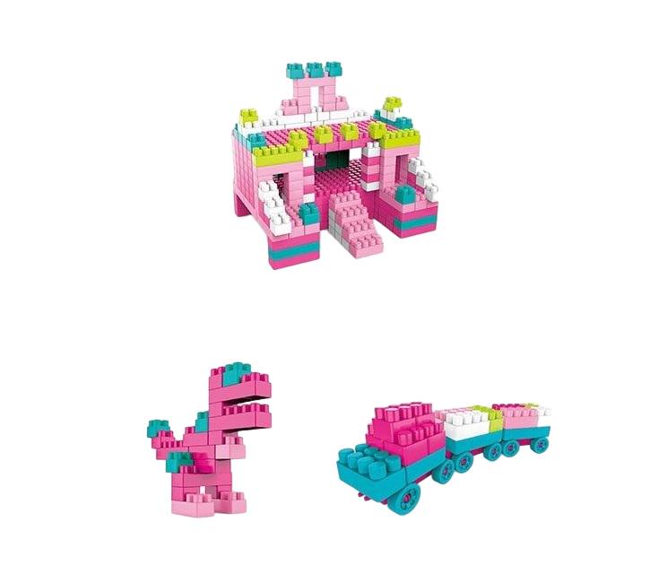 Конструктор Building Block наклейки в ведре 330 деталей Multicolor (137595)
