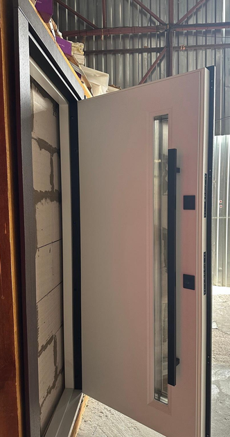 Двері вхідні Котедж рама ВІП терморозрив 2 мм 1200x2050 мм Антрацит (3682) - фото 6