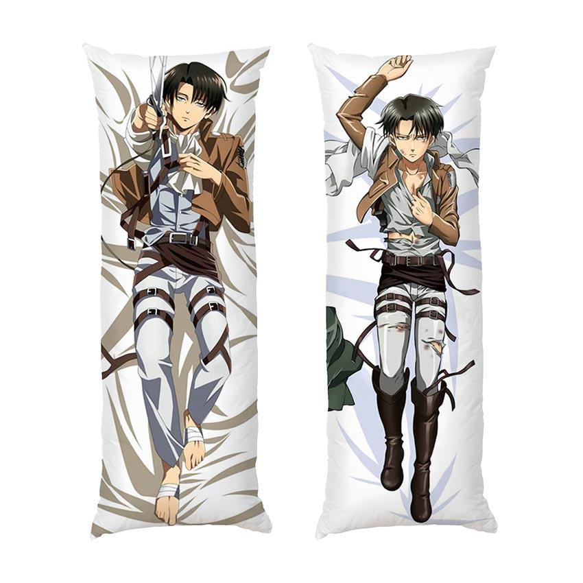 Подушка дакимакура Levi Ackerman Attack on Titan Anime габардин 150х50 см (112607-3)