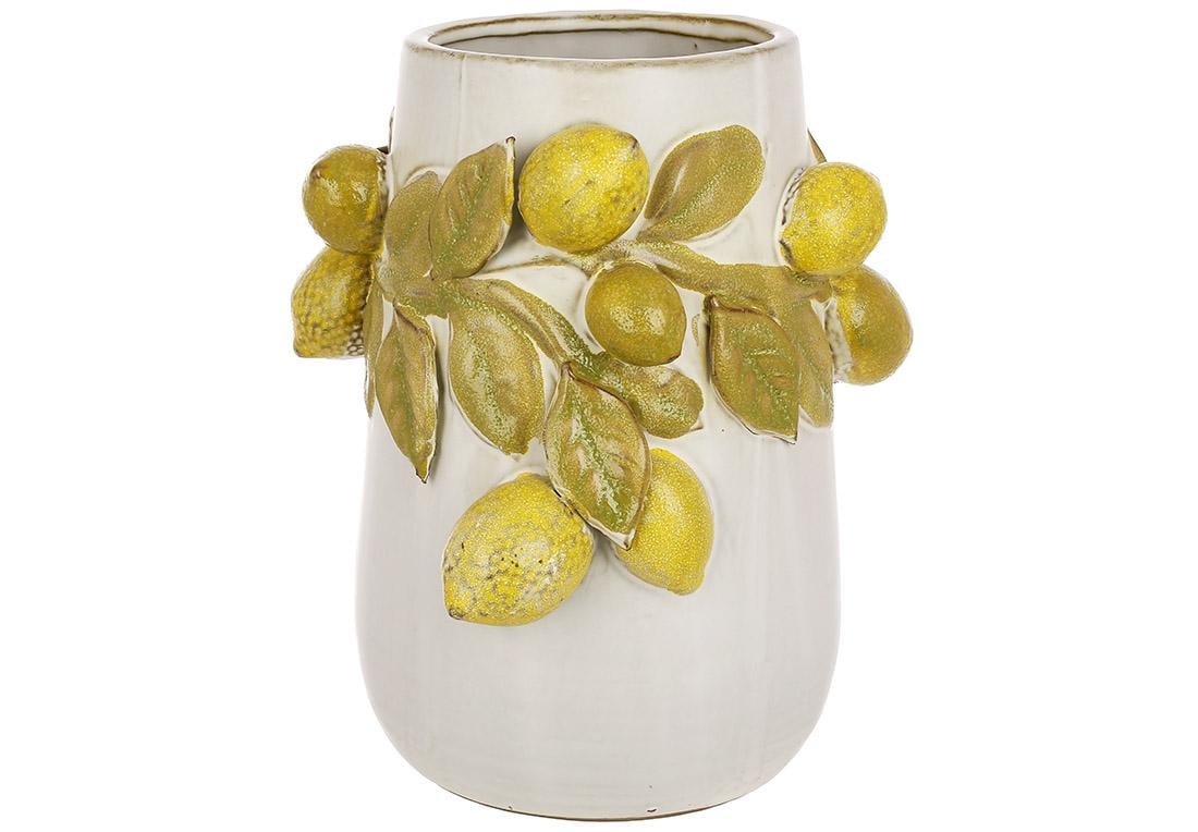 Ваза керамическая Lemon 19,5x18x21 см (148-009) Ваза керамическая Lemon 19,5x18x21 см (148-009)