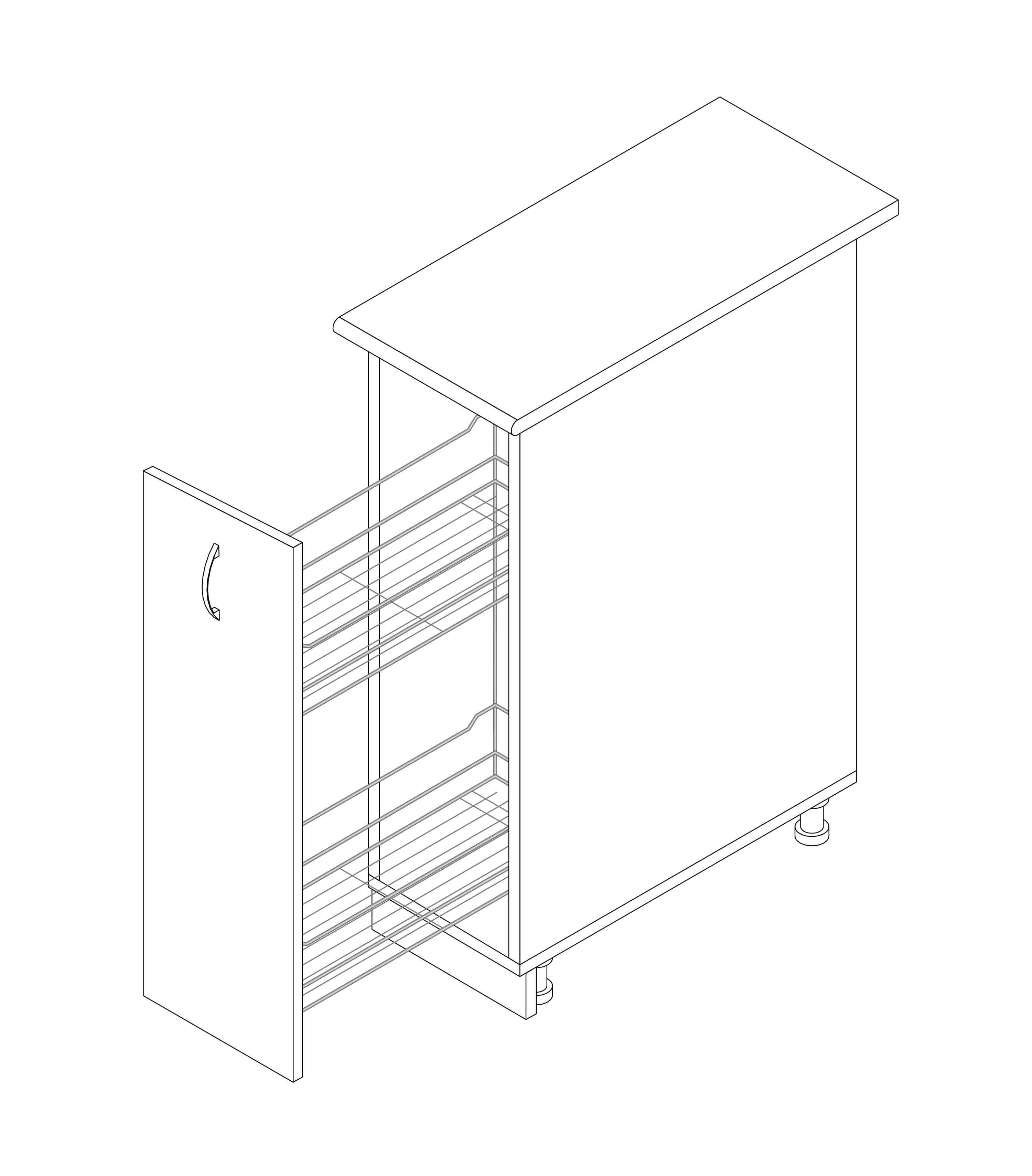Тумба-карго МАКСІ-МЕблі 2 полиці 0,2 зі стільницею 1-й кат. складська програма Дуб трюфель/Білий гладкий (5102136) - фото 4 Тумба-карго МАКСІ-МЕблі 2 полиці 0,2 зі стільницею 1-й кат. складська програма Дуб трюфель/Білий гладкий (5102136) - фото 4