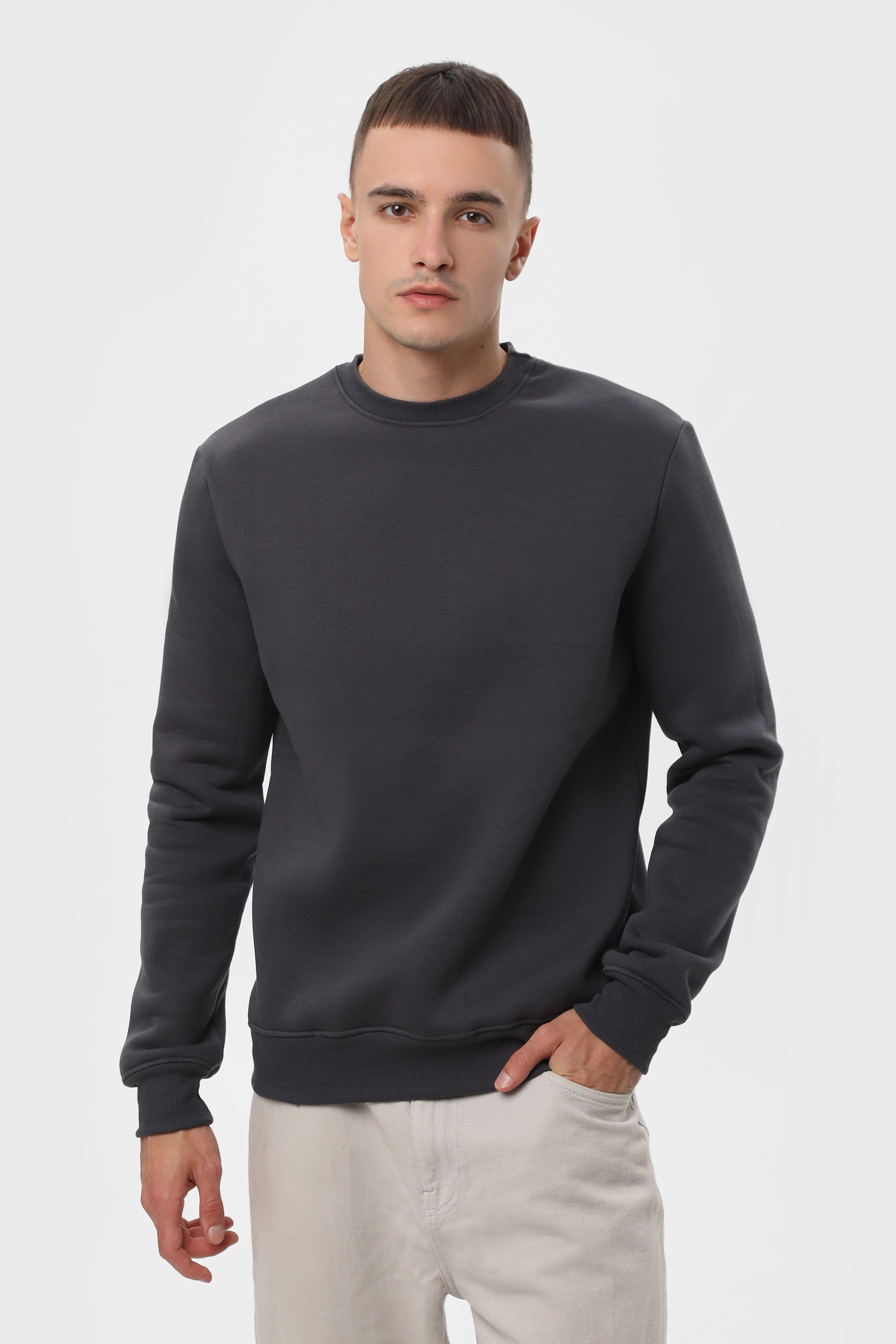 Світшот утеплений RAY BASIC U0301 UNISEX M Темно-сірий