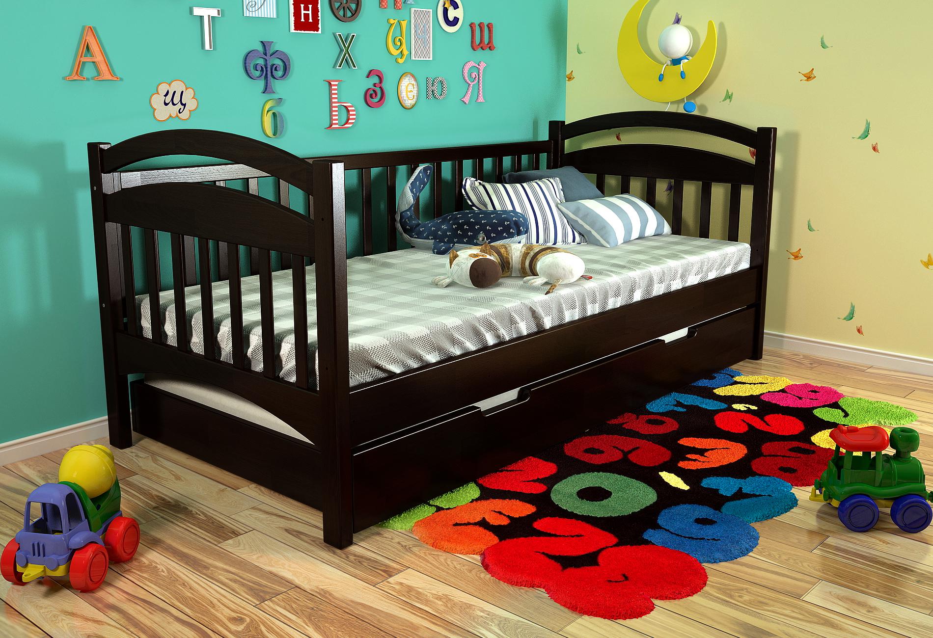 Кровать детская деревянная Arbor Алиса 80x190 см с выдвижными ящиками