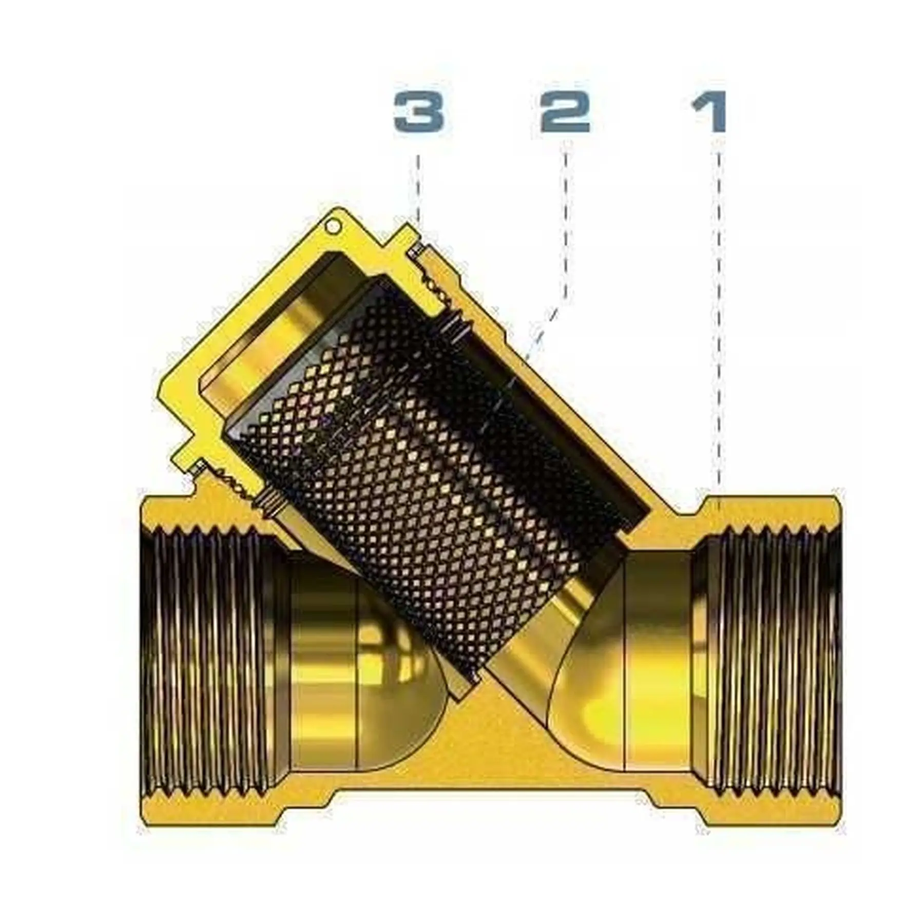 Фильтр грубой очистки Selba SL1512 1" (GSR-000010260) - фото 4