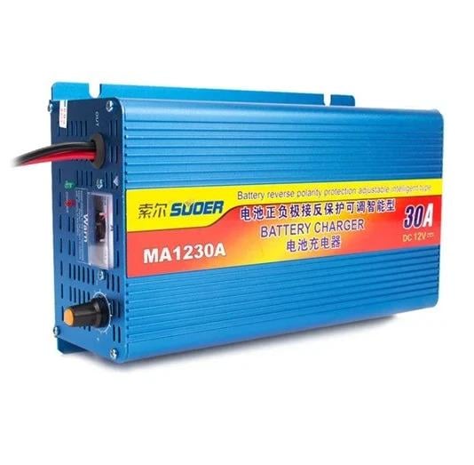 Зарядний пристрій для акумуляторів Battery Charger 30 A MA-1230A 12 Вт Blue (533689)