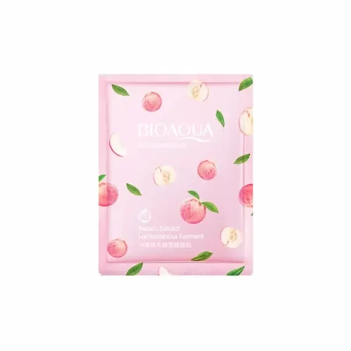 Маска для обличчя тканинна з екстрактом персика Bioaqua Peach Extract Facial Mask 25 г (2216)