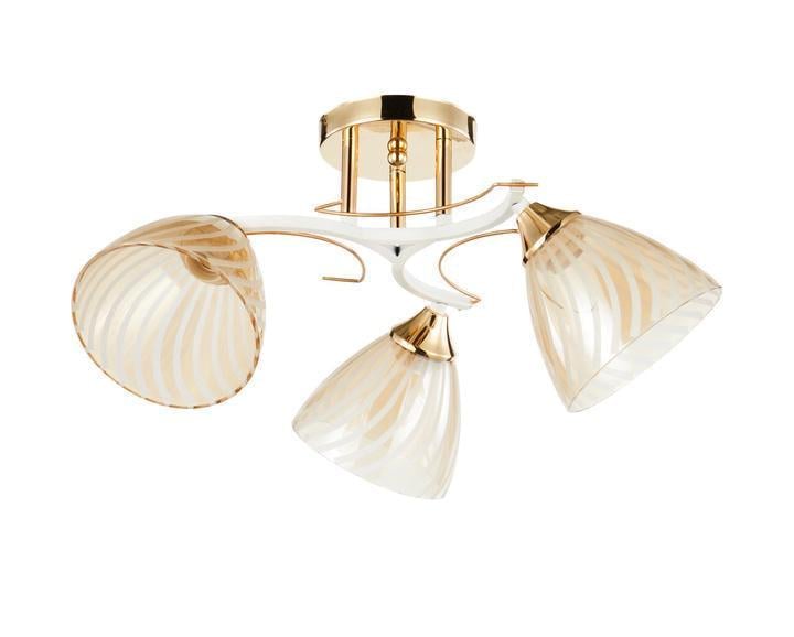 Люстра декоративна стельова Interees V 6120-3 FG+WH 60W на 3 плафони (00000140736)