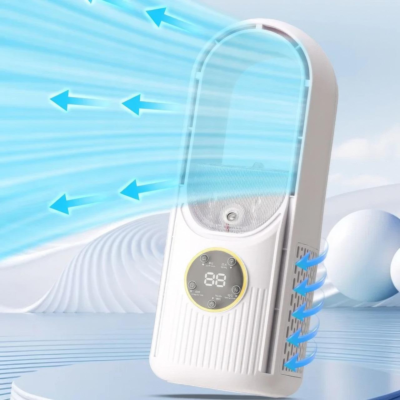 Вентилятор настільний Air Multiplier з функцією зволоження Білий (1010925-White-1) - фото 2 Вентилятор настільний Air Multiplier з функцією зволоження Білий (1010925-White-1) - фото 2