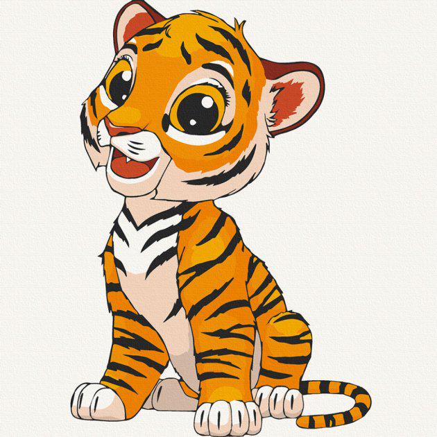 Картина по номерам Art Craft Тигренок 30x30 см (15526-AC)