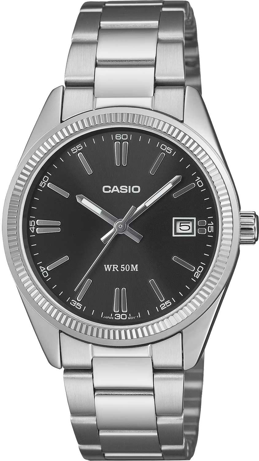 Часы мужские Casio UTP-1302PD-1A минеральное стекло черный циферблат