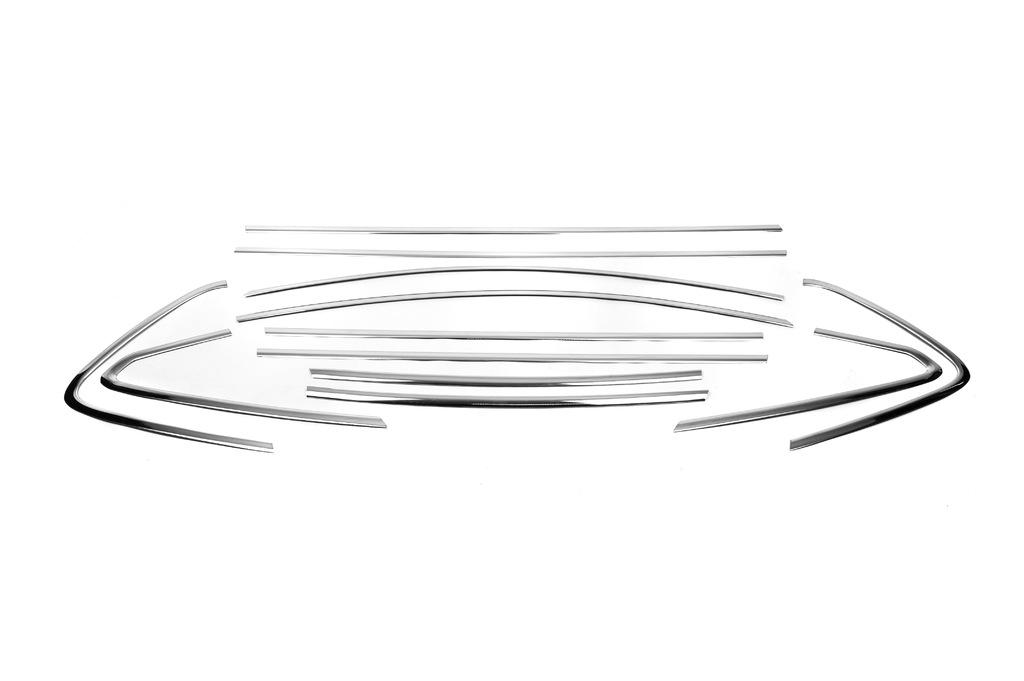 Полная окантовка стекол Omsa Line для Opel Astra J 2009-2015 гг. Хром Полная окантовка стекол Omsa Line для Opel Astra J 2009-2015 гг. Хром