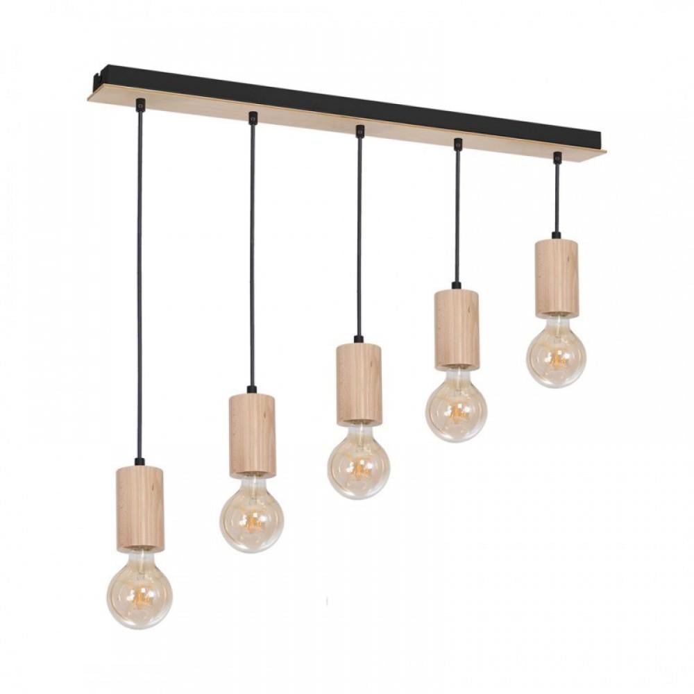 Подвесной светильник Mizere 5 Wood (PL-0003002 W/BROWN)