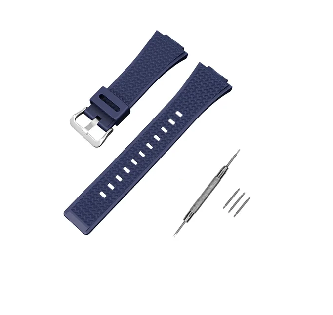 Ремінець для Casio G-Shock GA-100/110 Dark Blue SI (1051-1088)