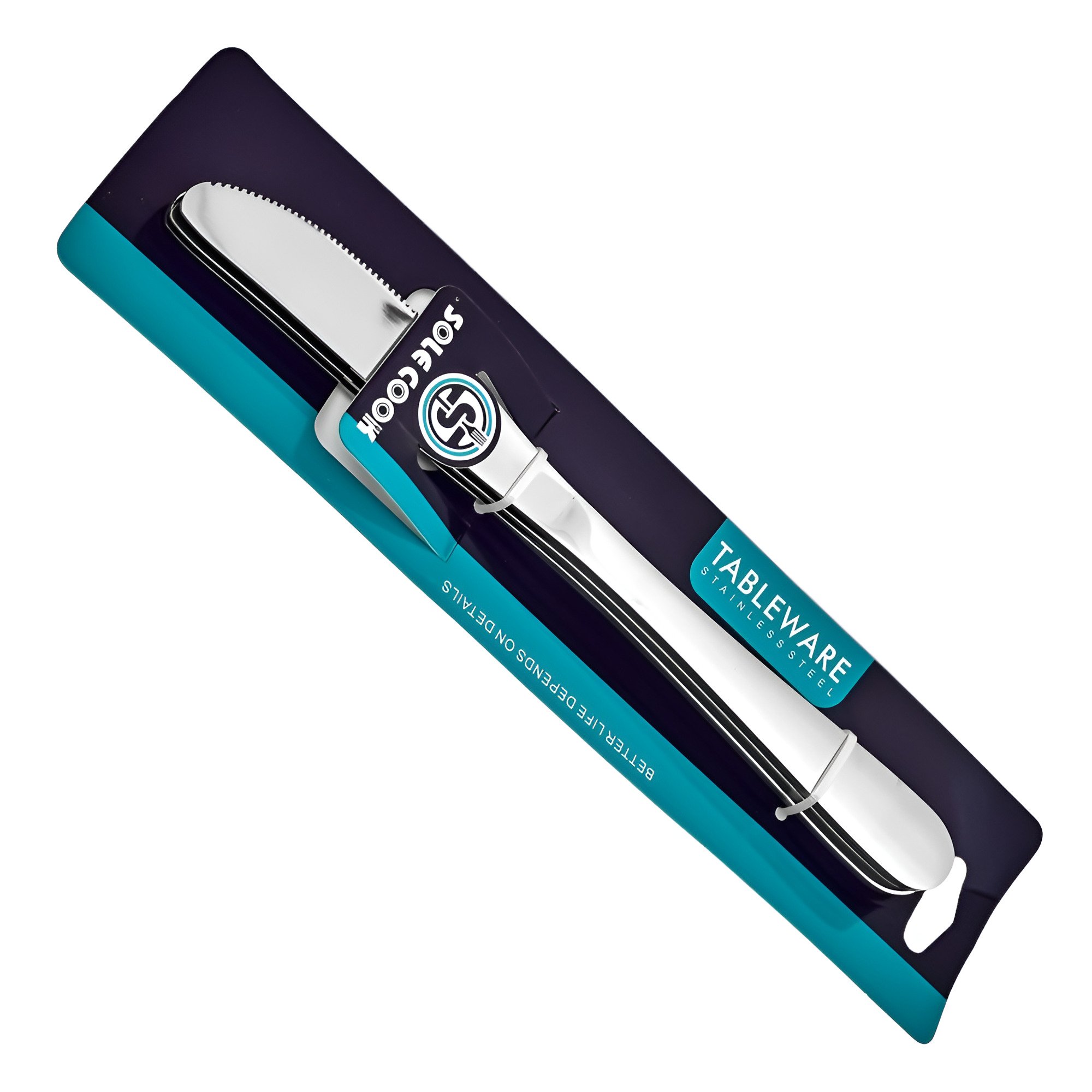 Набір столових ножів Stenson Classic нержавіюча сталь 3 шт. Срібний (R89855)