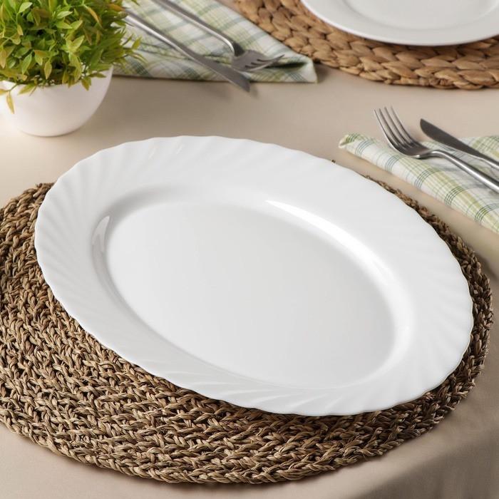 Блюдо овальное Luminarc Trianon 35 см (70f3c63a) - фото 2 Блюдо овальное Luminarc Trianon 35 см (70f3c63a) - фото 2