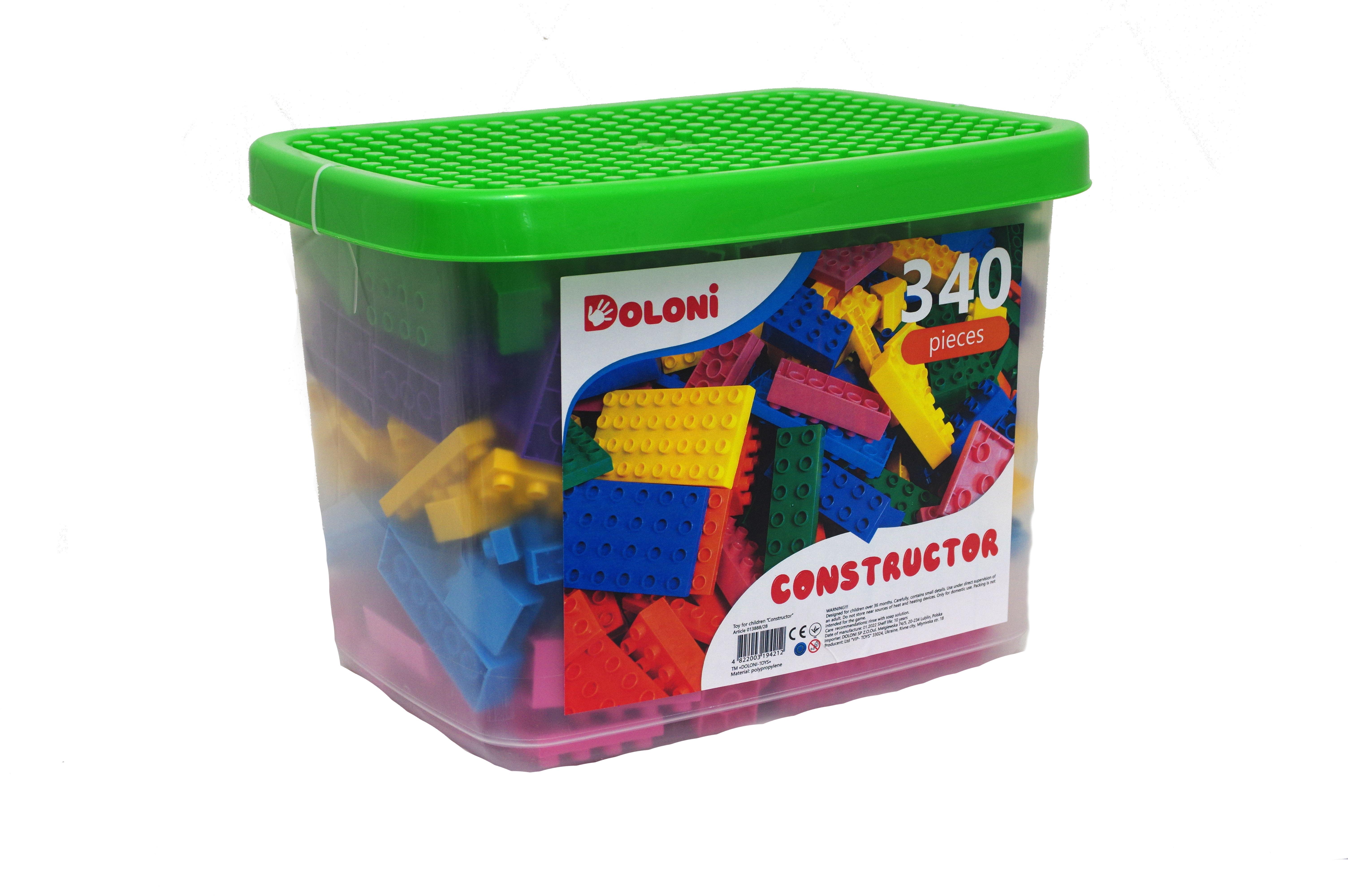 Детский конструктор Doloni Toys 013888/27 340 дет. в боксе Разноцветный (АА12346739)