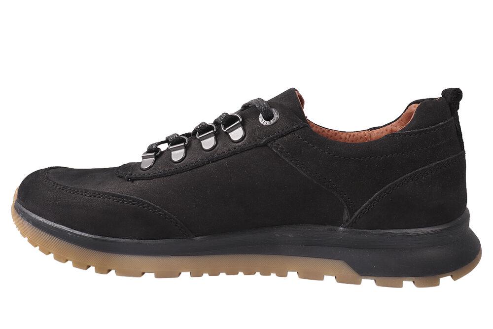 Кроссовки мужские Konors из кожи-нубука на низком ходу на шнуровке р. 43 Черный (323-8/21DTC) - фото 2 Кроссовки мужские Konors из кожи-нубука на низком ходу на шнуровке р. 43 Черный (323-8/21DTC) - фото 2