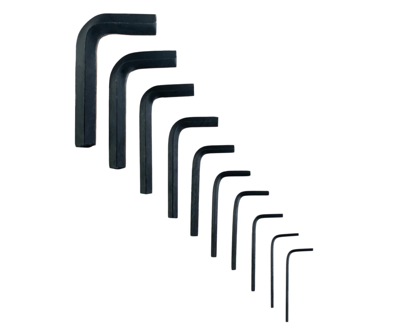 Набір шестигранних ключів Polax Г-подібних на кільці 1,5-10 мм 10 шт. (25-011) - фото 2 Набір шестигранних ключів Polax Г-подібних на кільці 1,5-10 мм 10 шт. (25-011) - фото 2