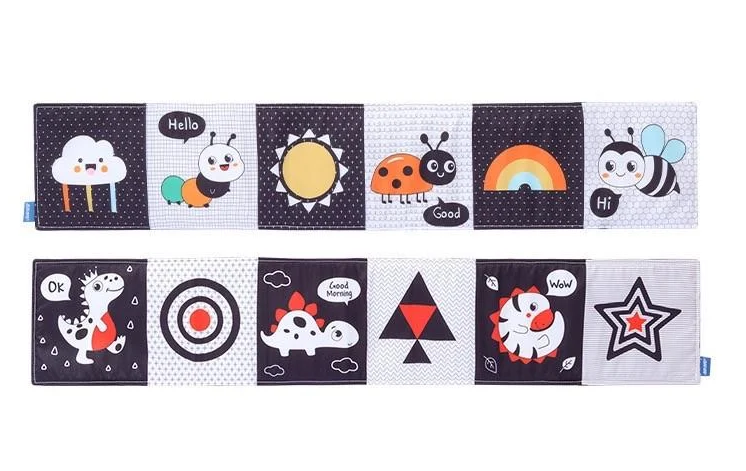 Книга-бортик двусторонняя в кроватку для новорожденных (2749848364)