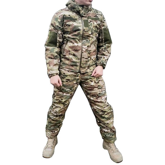 Костюм зимовий SoftShell з синтепоновою підкладкою XL Multicam (27223)