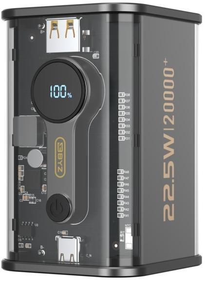 Портативное зарядное устройство BYZ W90 20000 mAh 22,5W Black (BYZ-W90-B) - фото 1