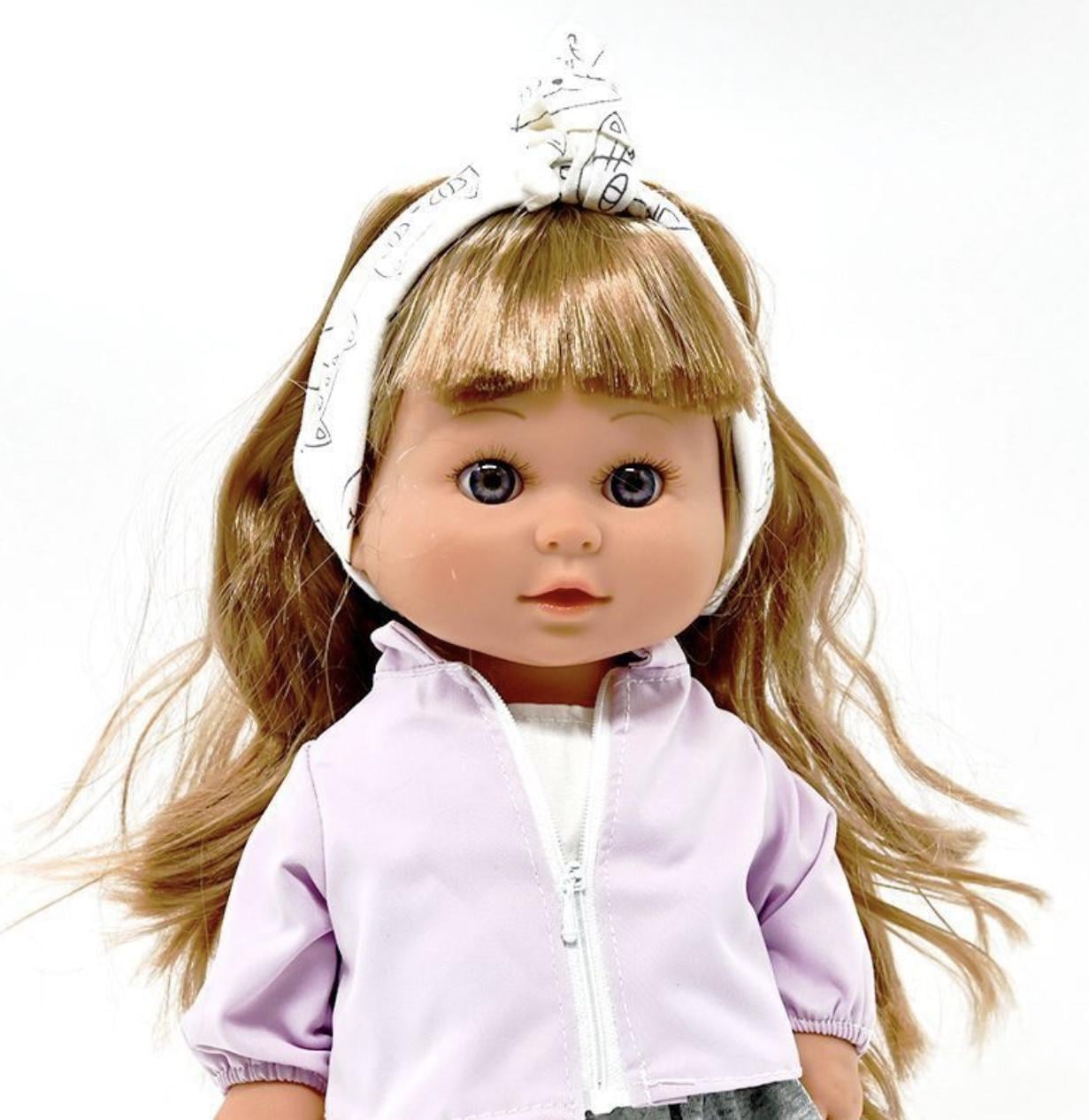 Лялька з імітацією скляних очей 38 см