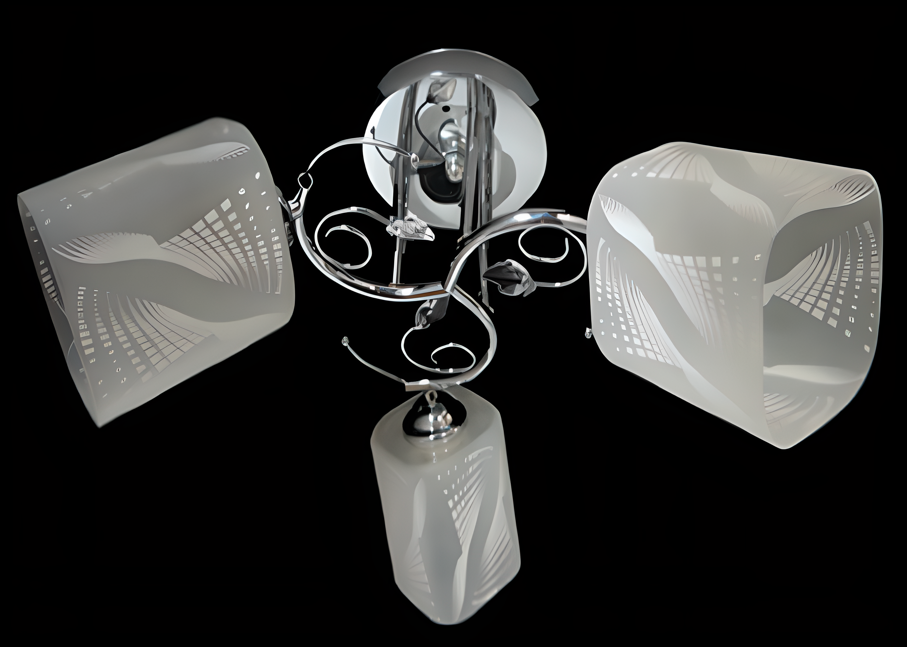 Люстра потолочная Sirius Ю 9621В/3 на 3 плафоны