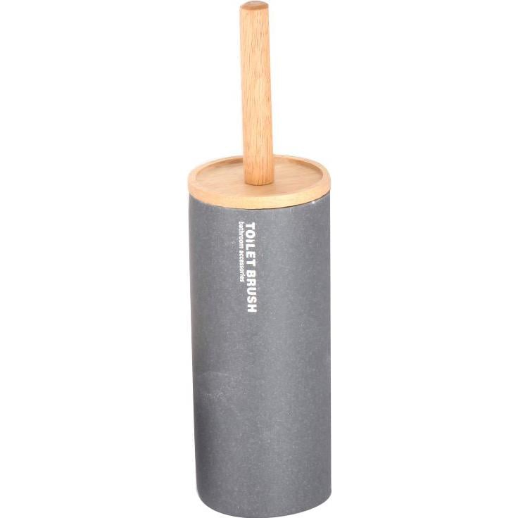 Йоржик для унітаза Bisk DAKAR polyresin 38,5х10,5 см Сірий (07784)