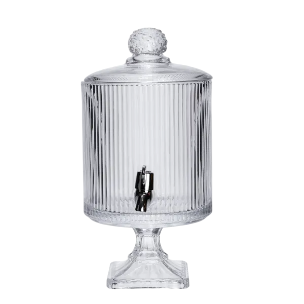 Лимонадница с краном стеклянная на ножке 4,5 л Прозрачный Лимонадница с краном стеклянная на ножке 4,5 л Прозрачный