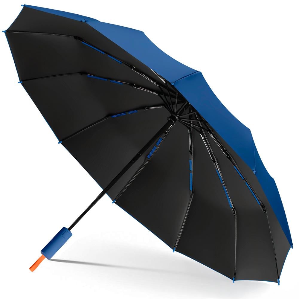 Зонтик автоматический двухслойный от дождя и солнца LOSSO Elite 105 см Темно-синий (526302019 ) - фото 1