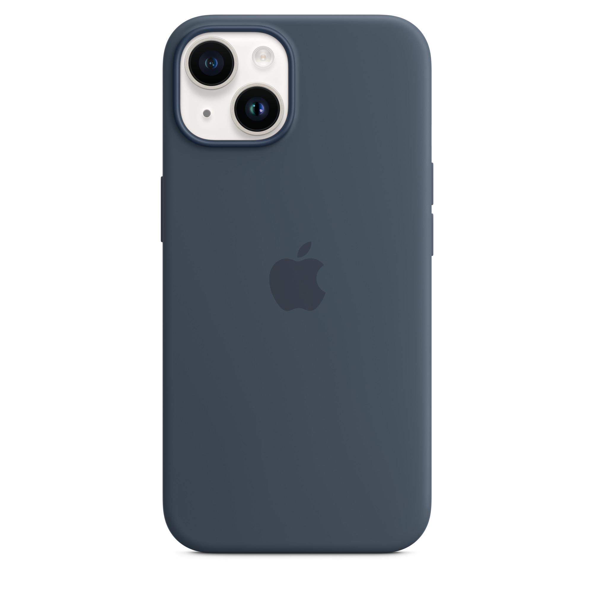 Чохол протиударний силіконовий Silicone Case MPRV3ZE/A MagSafe для Apple Iphone 14 (6.1") Storm Blue - фото 4