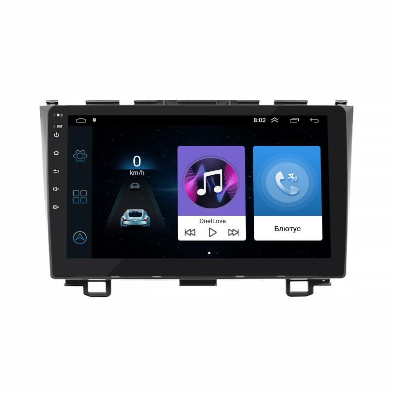 Штатная магнитола Lesko для Honda CR-V III Рестайлинг 2009-2012 экран 9" 1/16Gb/ Wi-Fi Optima GPS Android