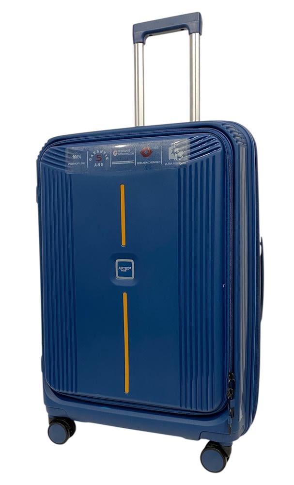 Чемодан средний Airtex 647 полипропилен M Синий
